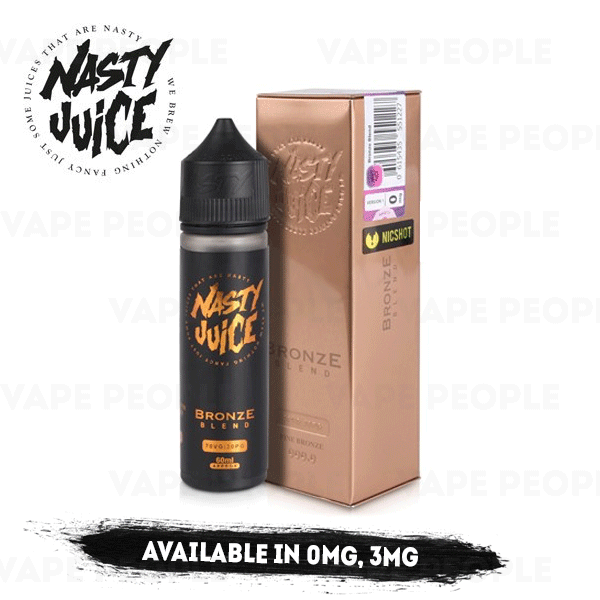 Bronze Blend vape liquid by Nasty Juice Tobacco Series - 50ml Short Fill - Buy UK