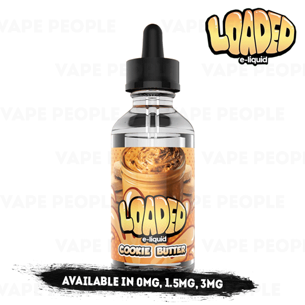 Cookie Butter vape liquid by Loaded - 100ml Short Fill - Buy UK