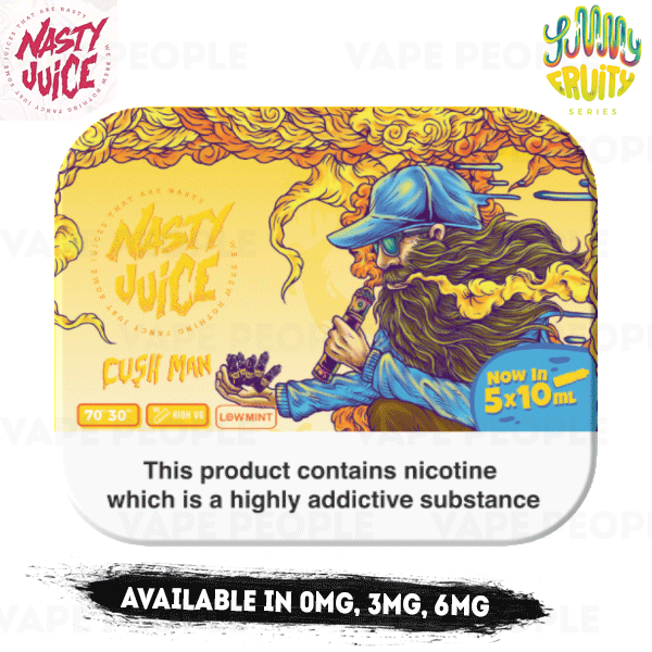 Cush Man vape liquid by Nasty Juice - 5 x 10ml - Buy UK