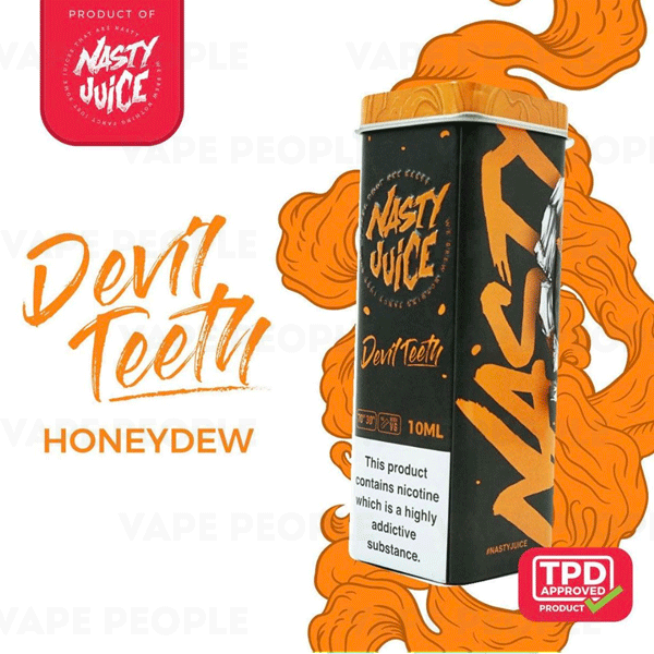 Devil Teeth vape liquid by Nasty Juice - 5 x 10ml - Buy UK