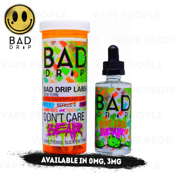 Don't Care Bear vape liquid by Bad Drip - 50ml Short Fill - Buy UK