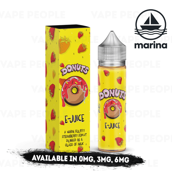 Strawberry Donuts vape liquid by Donuts - 50ml Short Fill - eJuice