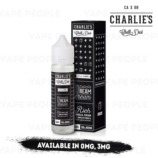 Dream Cream vape liquid by Charlie's Chalk Dust - 50ml Short Fill - Buy UK