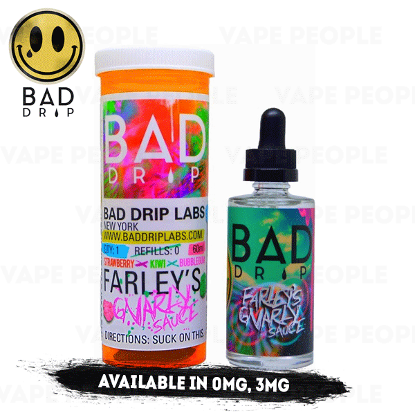 Farley's Gnarly Sauce vape liquid by Bad Drip - 50ml Short Fill - Buy UK