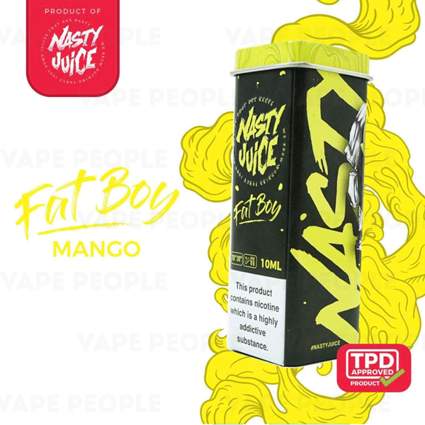 Fat Boy vape liquid by Nasty Juice - 5 x 10ml - Buy UK