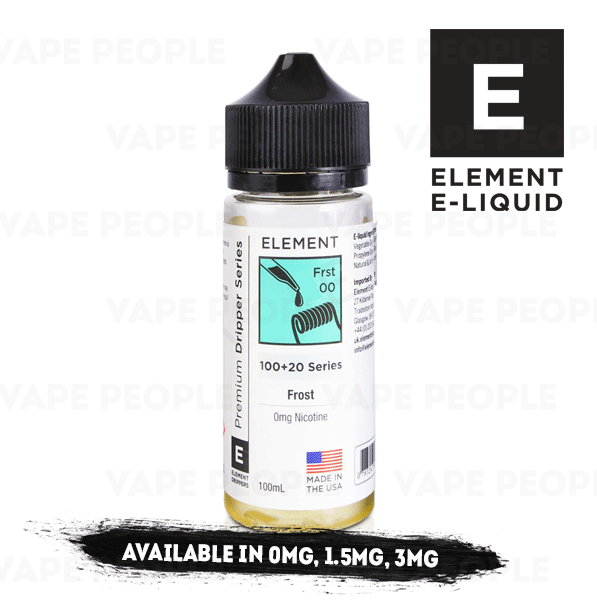 Frost Dripper (Frst) vape liquid by Element E-liquids - 100ml Short Fill - Buy UK