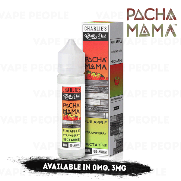 Fuji Apple Strawberry Nectarine vape liquid by Pacha Mama - 50ml Short Fill - Buy UK