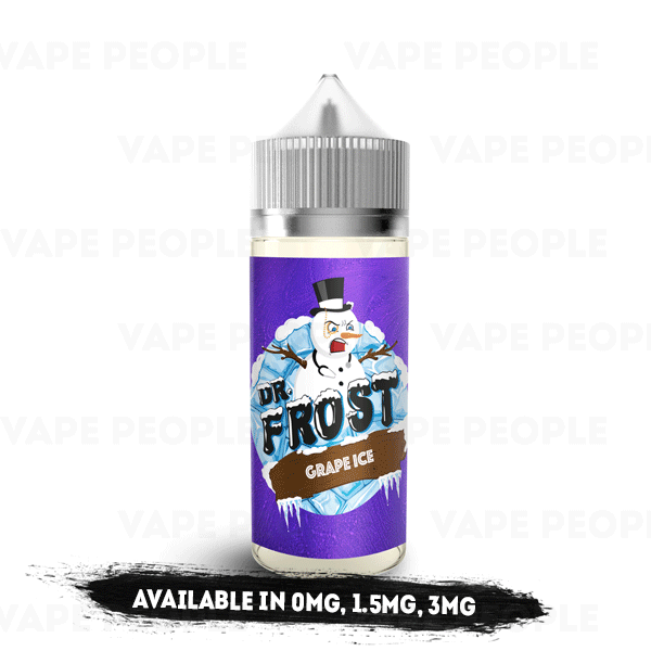 Grape Ice vape liquid by Dr Frost - 100ml Short Fill - Buy UK