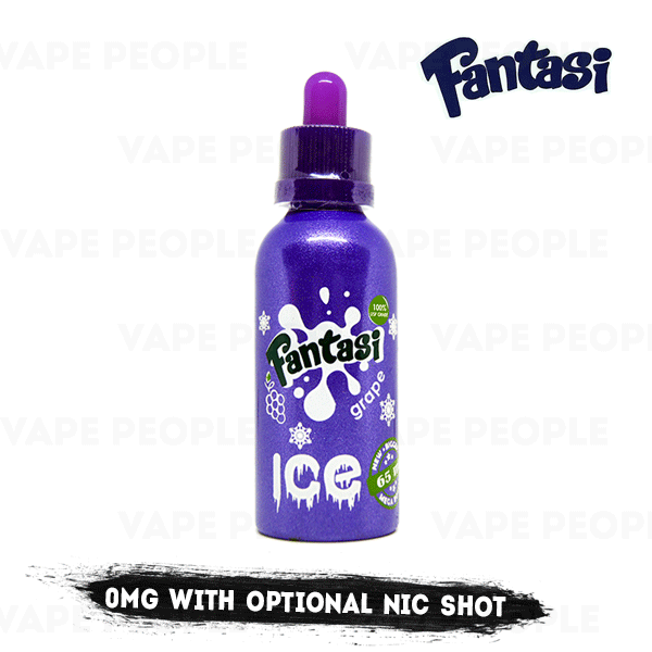 Grape Ice vape liquid by Fantasi - 55ml Short Fill - Buy UK