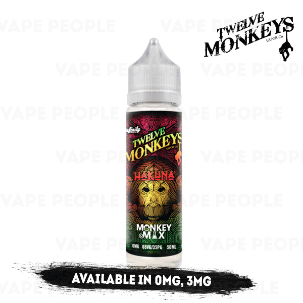 Hakuna vape liquid by Twelve Monkeys Mix Series - 50ml Short Fill - Buy UK