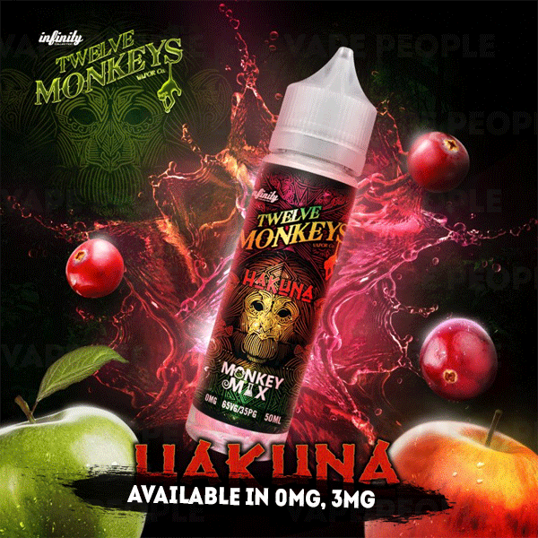 Hakuna vape liquid by Twelve Monkeys Mix Series - 50ml Short Fill - Buy UK