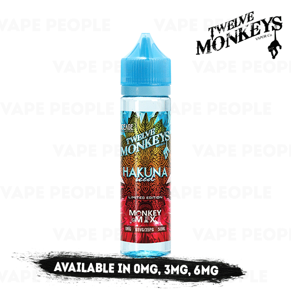 Nikko Iced vape liquid by Twelve Monkeys: Ice Age Mix Series - 50ml Short Fill - eJuice