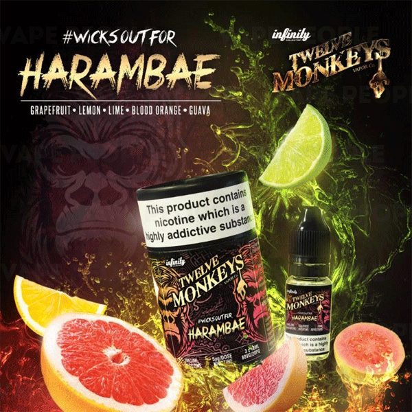Harambae vape liquid by Twelve Monkeys - 3 x 10ml - Buy UK