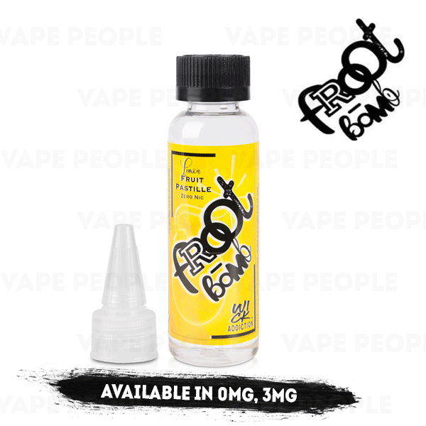 Lemon Fruit Pastille vape liquid by Froot Bomb - 50ml Short Fill - Buy UK