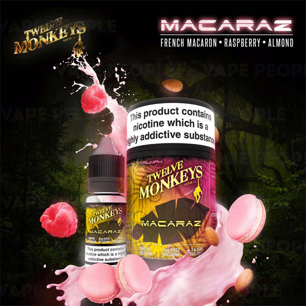 Macaraz vape liquid by Twelve Monkeys - 10ml, 30ml - Best E Liquids