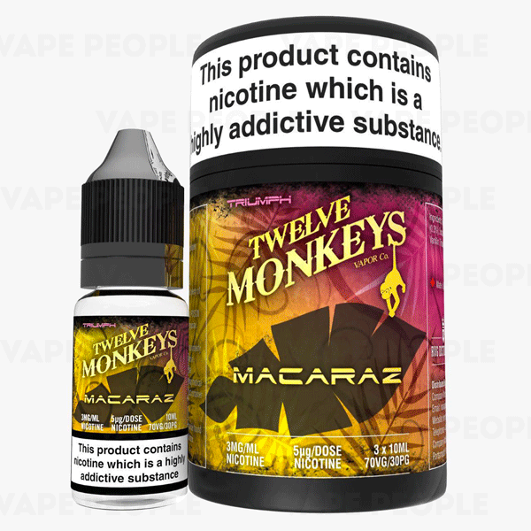 Macaraz vape liquid by Twelve Monkeys - 10ml, 30ml - Best E Liquids