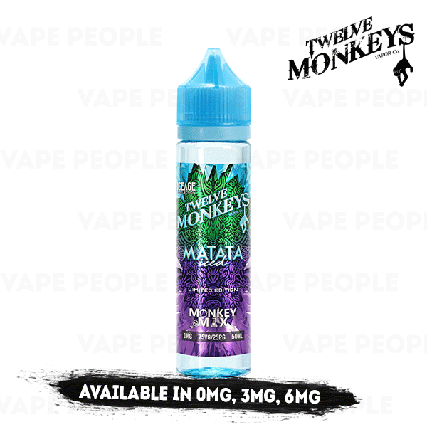 Matata Iced vape liquid by Twelve Monkeys: Ice Age Mix Series - 50ml Short Fill - eJuice