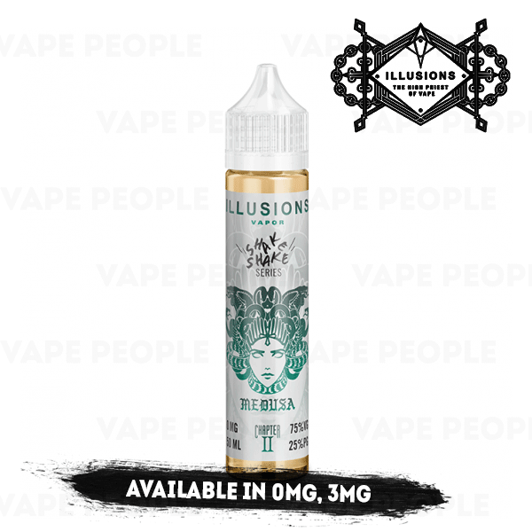 Medusa vape liquid by Illusions Vapor Shake Shake Series - 50ml Short Fill - Best E Liquids