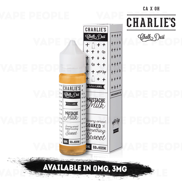 Mustache Milk e-liquid by Charlie's Chalk Dust - 50ml Short Fill - Best E Liquids