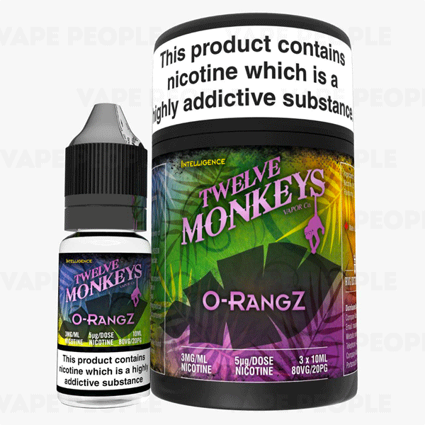 O-Rangz e-liquid by Twelve Monkeys - 10ml, 30ml - Best E Liquids