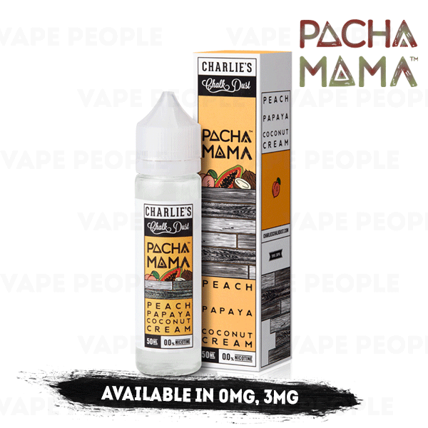 Peach Papaya Coconut Cream vape liquid by Pacha Mama - 50ml Short Fill - Best E Liquids