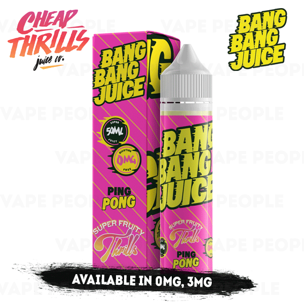 Ping Pong e-liquid by Bang Bang Juice - 50ml Short Fill - Best E Liquids