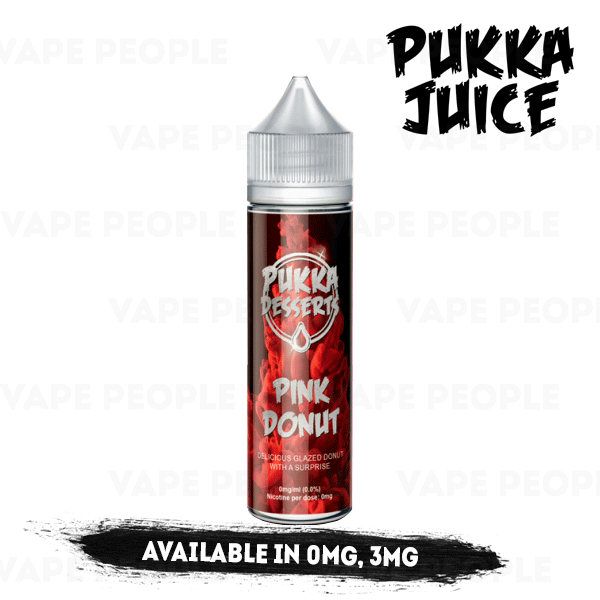 Pink Donut e-liquid by Pukka Juice Deserts- 50ml Short Fill - Best E Liquids