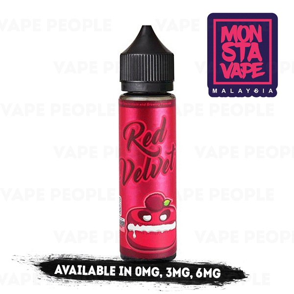 Red Velvet (No Ice) vape liquid by Monsta Vape - 50ml Short Fill - Best E Liquids