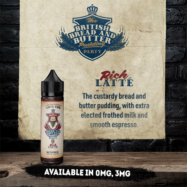 Rich Latte e-liquid by BBBPP - 50ml Short Fill - Best E Liquids