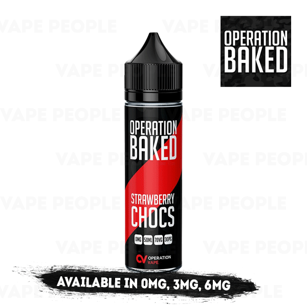 Strawberry Chocs vape liquid by Operation Baked - 50ml Short Fill - Best E Liquids