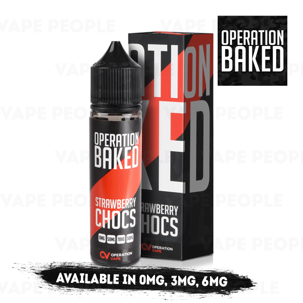 Strawberry Chocs vape liquid by Operation Baked - 50ml Short Fill - Best E Liquids