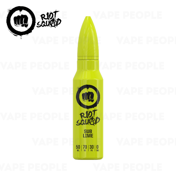 Sub-Lime vape liquid by Riot Squad - 50ml Short Fill - Best E Liquids
