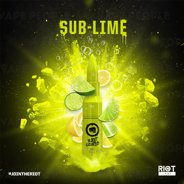 Sub-Lime vape liquid by Riot Squad - 50ml Short Fill - Best E Liquids