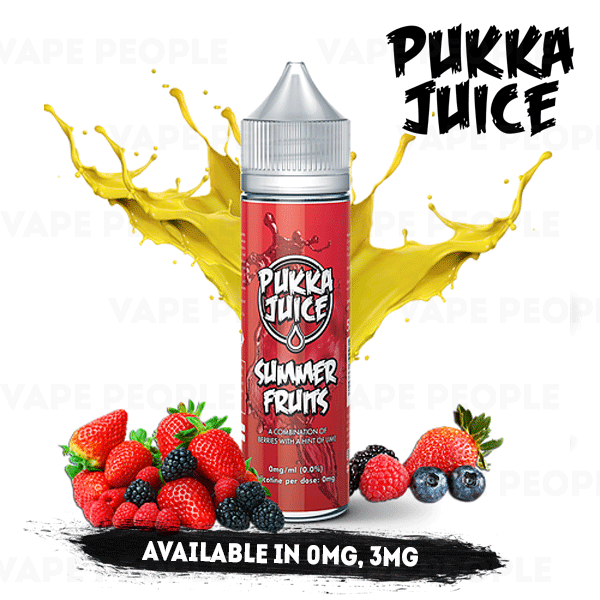 Summer Fruits vape liquid by Pukka Juice - 50ml Short Fill - Best E Liquids