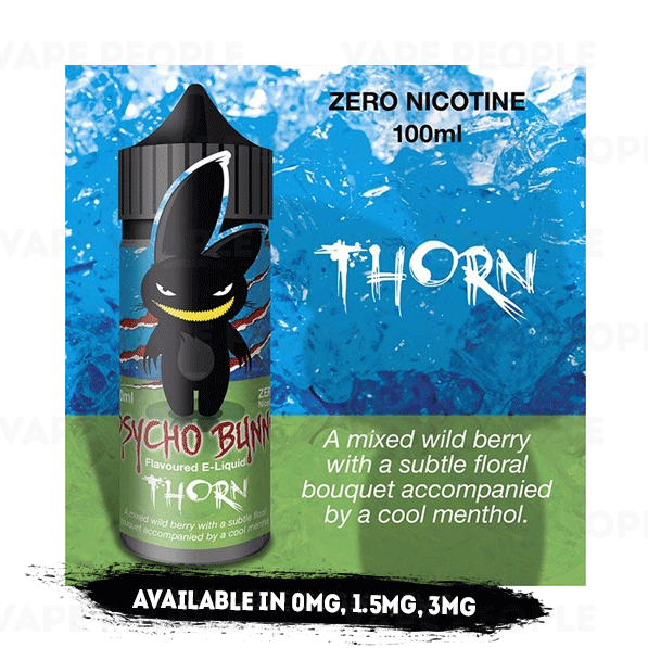 Thorn vape liquid by Psycho Bunny - 100ml Short Fill - Best E Liquids