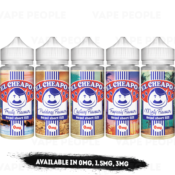 Cactusy Flavour vape liquid by El Cheapo - 80ml Short Fill - Buy UK