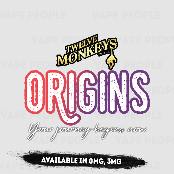 Patas Pipe vape liquid by Origins: 12 Monkeys Mix - 50ml Short Fill - Best E Liquids