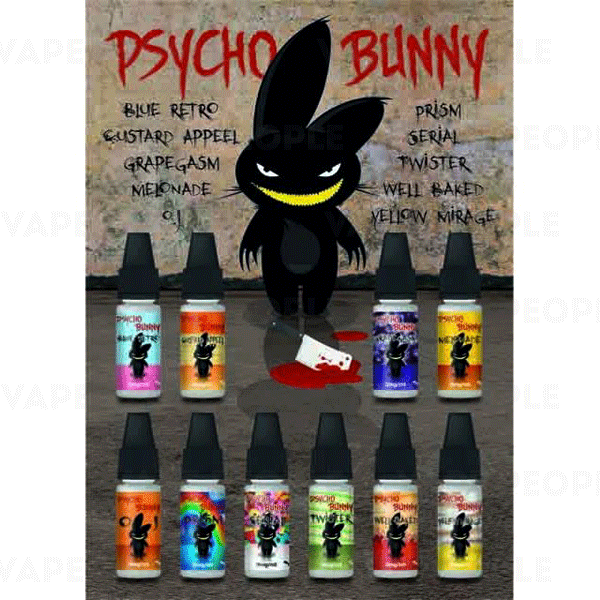 Custard Appeal vape liquid by Psycho Bunny - 100ml Short Fill - Buy UK