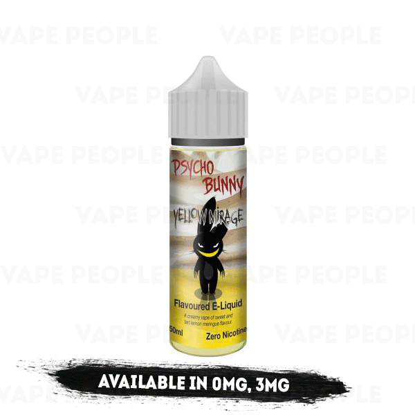 Yellow Mirage e-liquid by Psycho Bunny - 50ml Short Fill - Best E Liquids