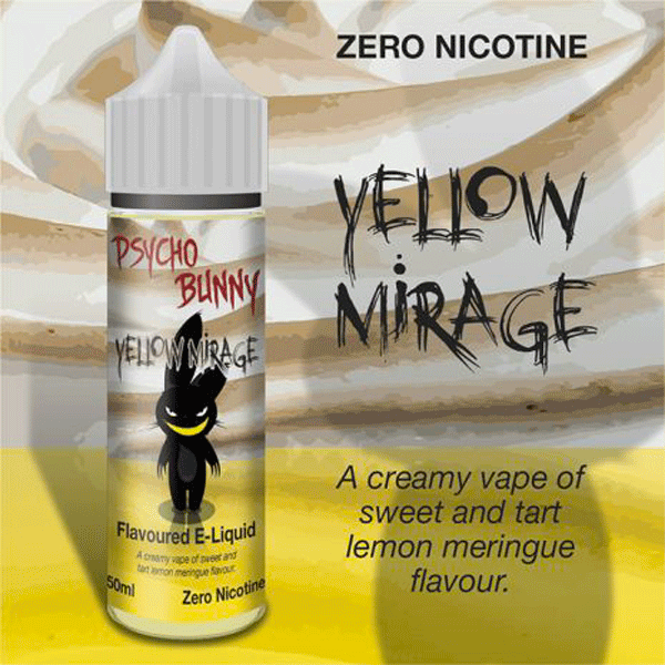 Yellow Mirage e-liquid by Psycho Bunny - 50ml Short Fill - Best E Liquids